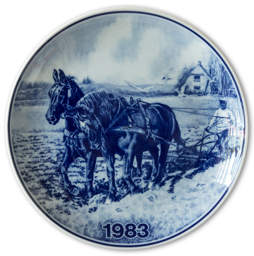 1983 Tove Svendsen Landbrugsplatte, Pløjning