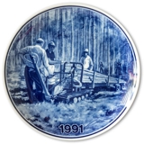 Tove Svendsen Forestry plate 1991, Modern forestry