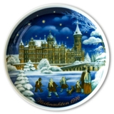 1996 Tettau traditional Christmas plate with German text (Weihnachten)