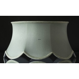 Håndsyet lampeskærm til standerlamper med kandelabermontering 25 cm i højden, lys grøn silke stof