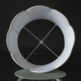 Håndsyet lampeskærm til standerlamper med kandelabermontering 25 cm i højden, lys grøn silke stof