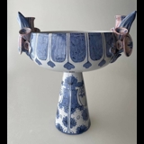 Wiinblad Eva Stand no. 14, Flowerpot, hand painted, blue/white or multi colour