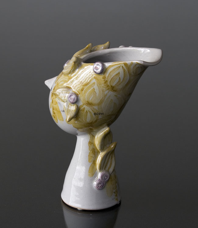 Wiinblad Titania Vase nr. 18 hånddekoreret, blå/hvid eller multi colour