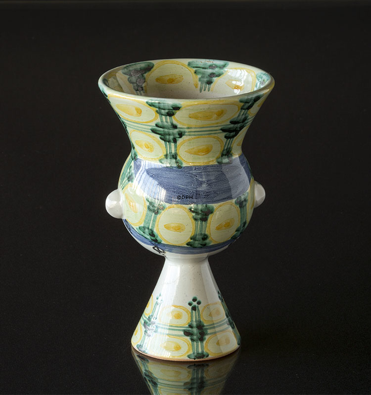 Wiinblad Hoved nr. 23, hånddekoreret, blå/hvid eller multi colour