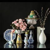 Wiinblad Small Eva Stand, Flowerpot, hand painted, multi colour