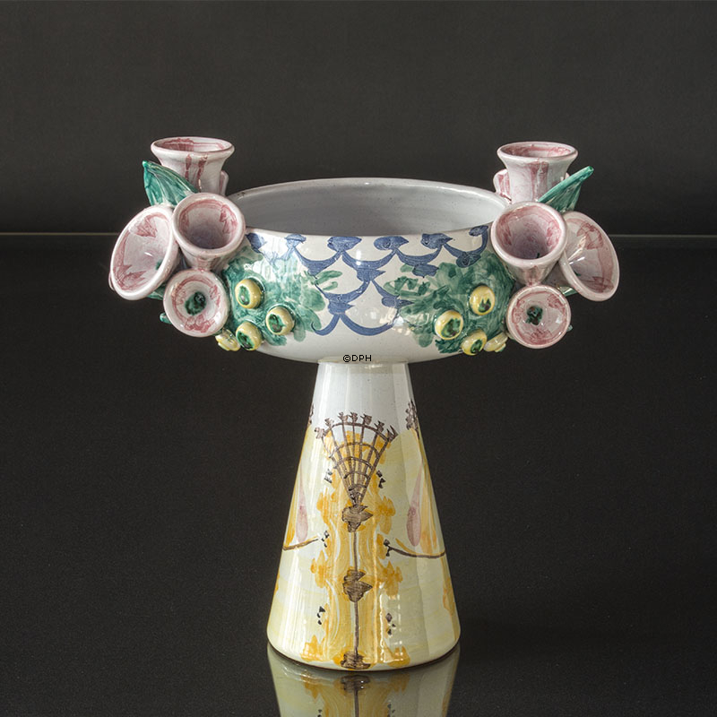 Wiinblad Lille Eva opsats, Skjuler hånddekoreret, multi colour