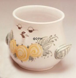 Wiinblad Fuglepotte nr. 67 hånddekoreret, blå/hvid eller multi colour