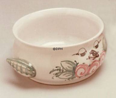 Wiinblad Fuglepotte nr. 70 hånddekoreret, blå/hvid eller multi colour