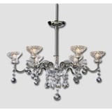 "Karisma" Crystal Chandelier in Chromium for Halogen