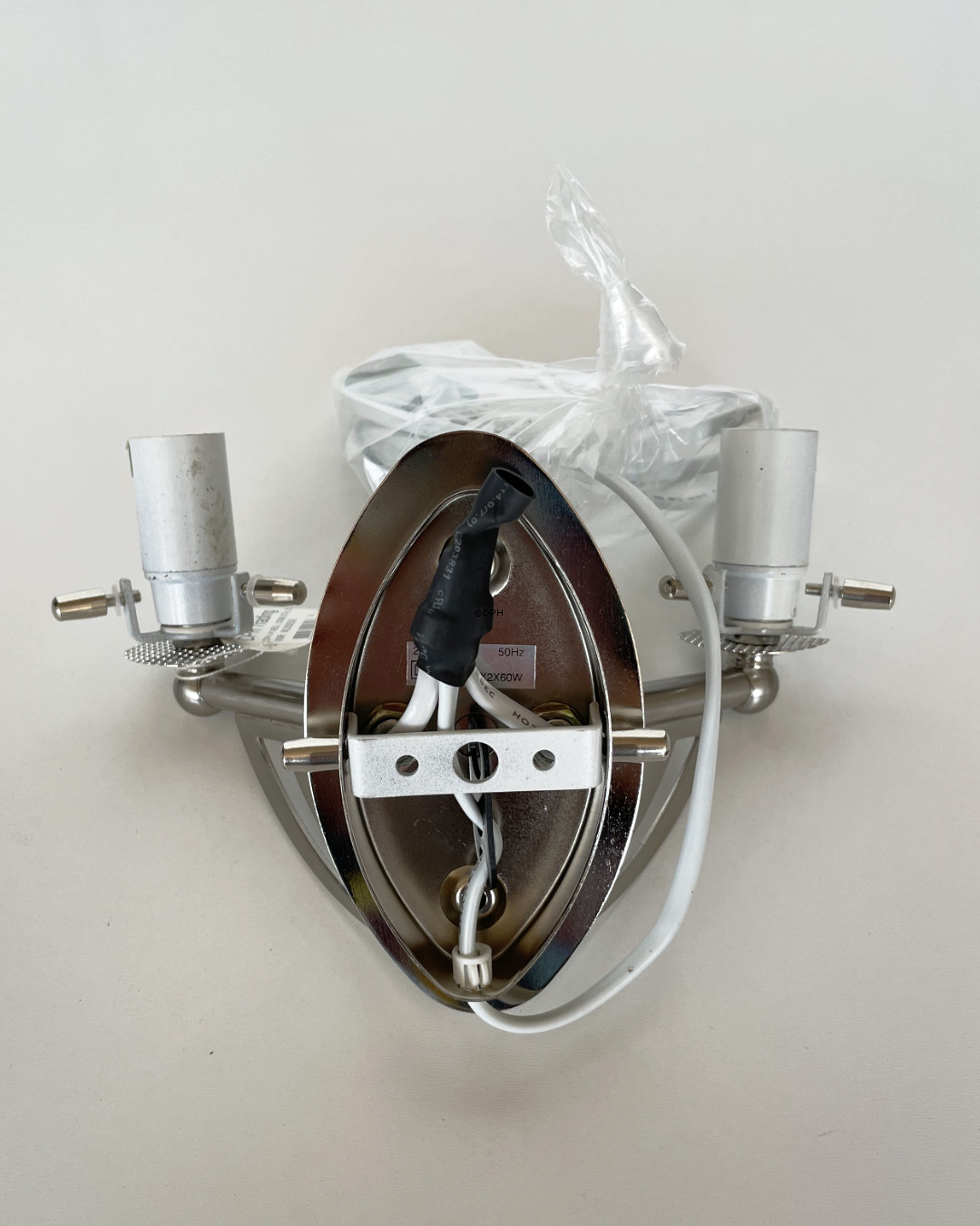 DPH 4, Væglampet dobbelt, stål