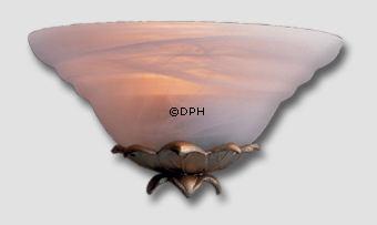 Glas skærm til DPH 2 væg uplight (halvt glas)