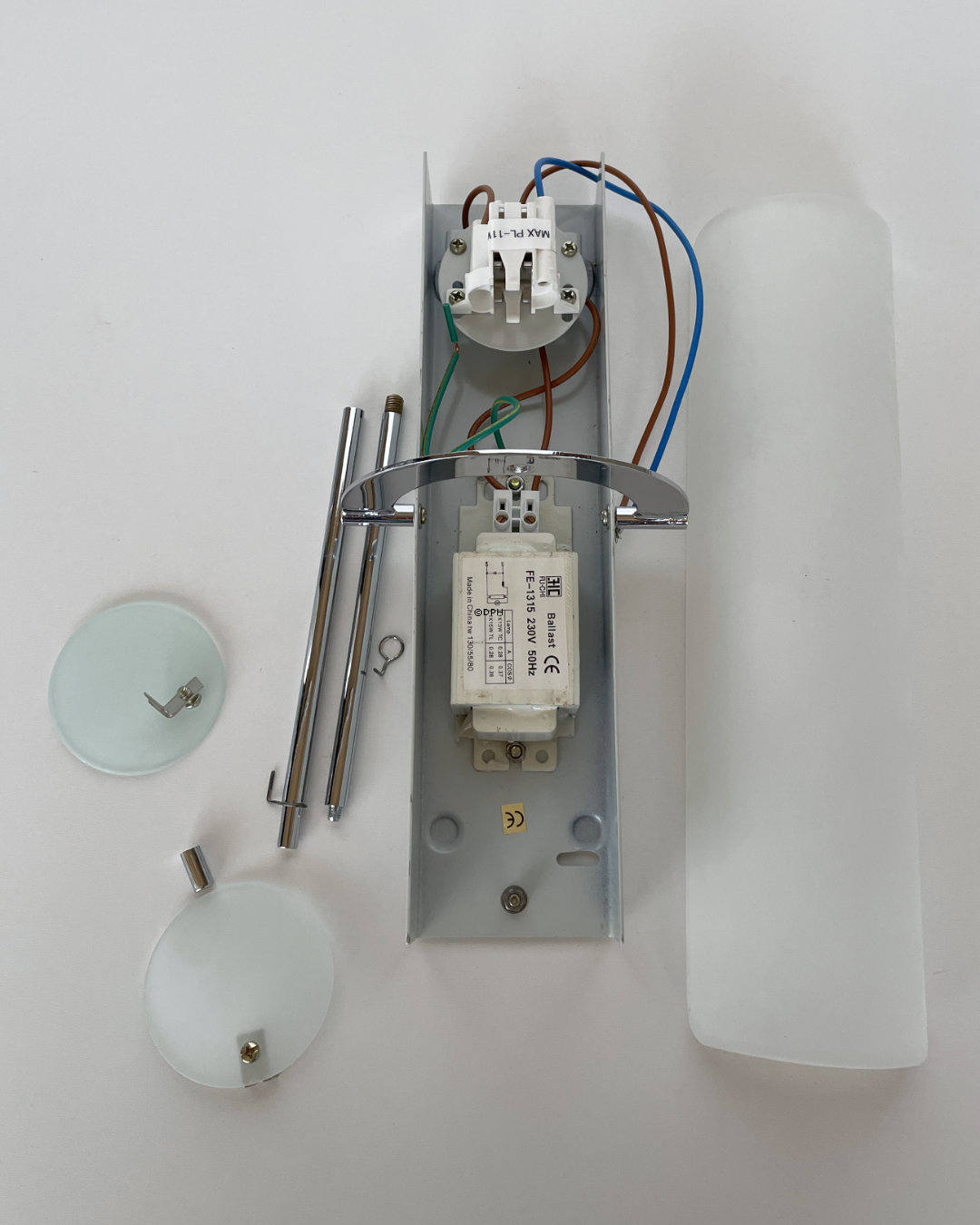 "DPH 1" VÆGL. RØRF. PL 33X12CM