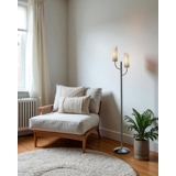 DPH 4, Gulvlampe med 2 arme, stål