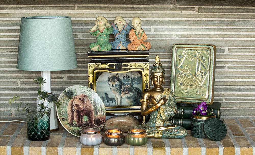 Tre munke, intet se/ intet sige/intet høre, sæt af 3 styk