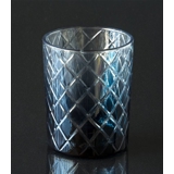 Teelichthalter in blauem Glas