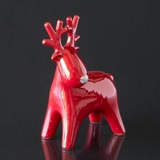 Elk in red ceramics