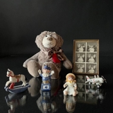 Plüschbär Grau - Süßer weicher Teddybär mit rotem Herz