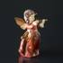 Engel med violin i rød, fyrfadslys, lille | Nr. WU1043 | DPH Trading