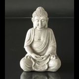 Buddha in Meditation Dhyana Mudra, Grau Magnesia