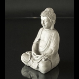Buddha i meditation Dhyana Mudra, Grå Magnesia