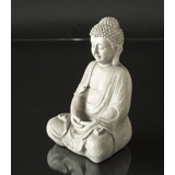 Buddha i meditation Dhyana Mudra, Grå Magnesia