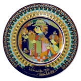 Bjorn Wiinblad Christmas plate 1974 "Balthasar"