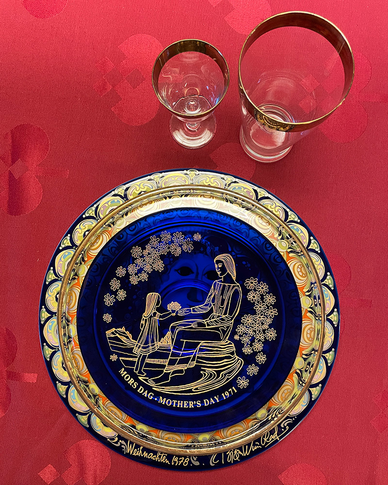 Bjørn Wiinblad Juleplatte 1978 Engel med harpe