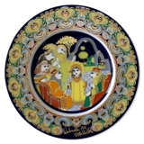 Bjorn Wiinblad Christmas plate 1981 Boy Jesus at the Temple