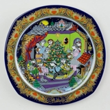 Bjorn Wiinblad Christmas plate 1986 (Christmas Carols)