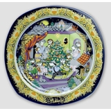 Bjorn Wiinblad Christmas plate 1986 (Christmas Carols)