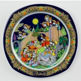 Bjorn Wiinblad Christmas plate 1987 (Christmas Carols)