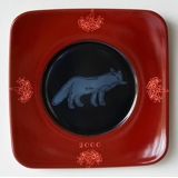 2000 Arabia Flora og Fauna platte med rønnebær og ræv