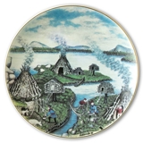 1980 Arabia Stor Kunstnerplatte/fad, A. Alariesto Ø 30 cm