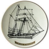 Arabia Ship Plate Topsail Schooner