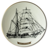 Arabia Skibsplatte Brigantine