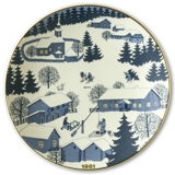 1981 Christmas plate Arabia, designed by Raija Uosikkinon