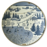 1982 Christmas plate Arabia