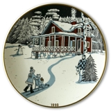 1990 Christmas plate Arabia