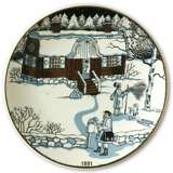 1991 Christmas plate Arabia