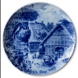 Berlin Design mother's day plate 1983 Swallows (English Text)