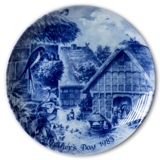 Berlin Design mother's day plate 1983 Swallows (English Text)