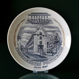 Police Christmas Plate 1987, Frederiksberg Police Stations, Ege Porcelain