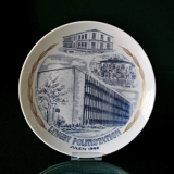 Police Christmas Plate 1988, Lyngby Police Station, Ege Porcelain