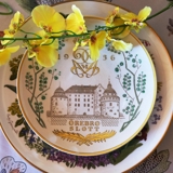 1956 Gefle Castle plate, Orebro Castle