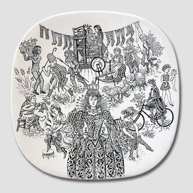 Bjørn Wiinblad Årsplatte, Nymølle 1970