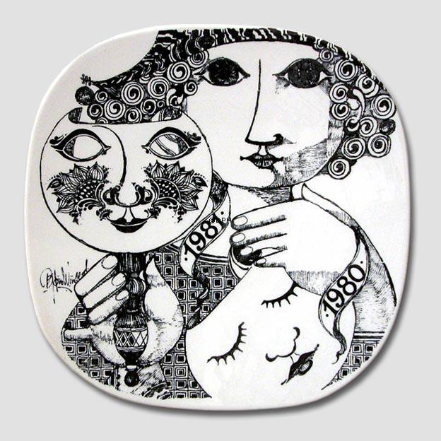 Bjørn Wiinblad Årsplatte, Nymølle 1980