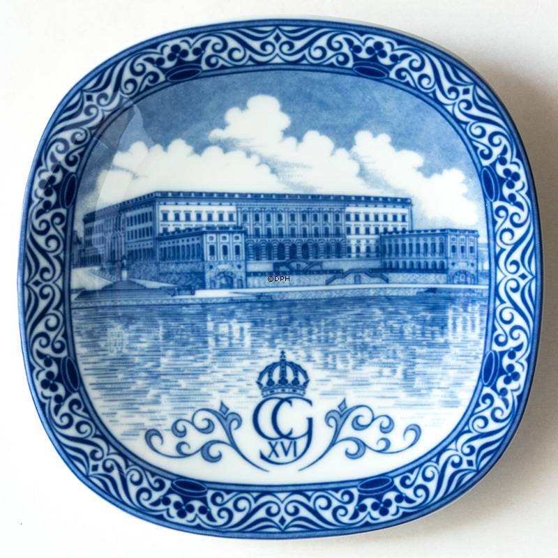 Rørstrand platte Kongeslottet Stockholm 1974