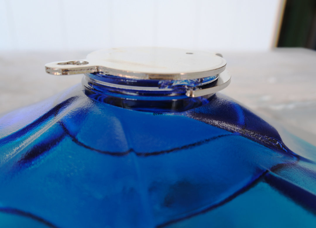 1977 Rosenthal Skål/platte, glas designet af Gynther Ferdinand Ris (har et skår på foden bagpå)