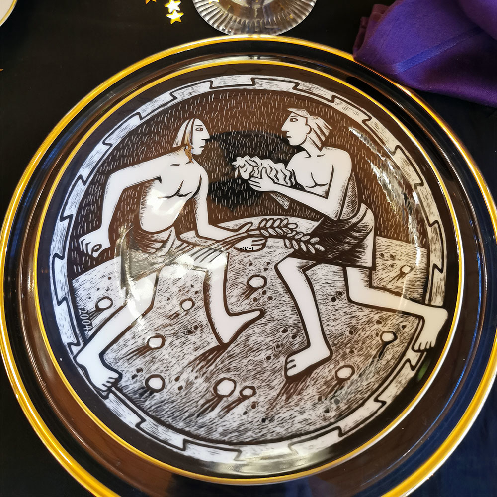 2004 Rørstrand platte i serie De 10 bud