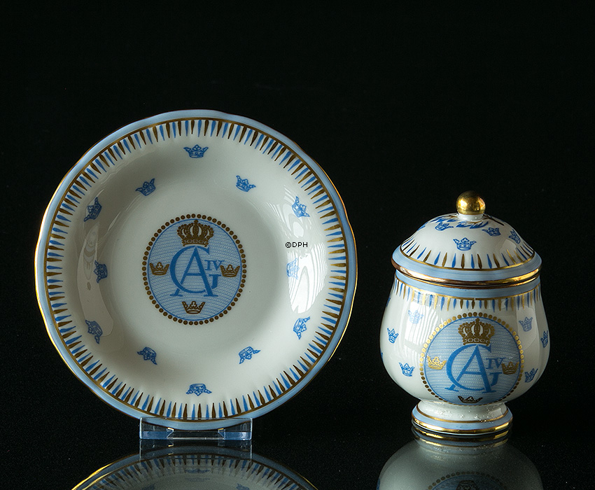 1980 Rørstrand Creme kop, Gustaf IV Adolf